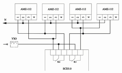 Подключение шаровых кранов с сервоприводами AMZ112 (Danfoss) к блоку управления SCD3.0
